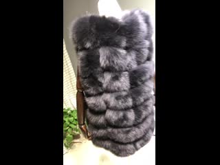 Mf1415260 sizes 7xl 3colors real fox fur vest medium lenght 70cm biggest bust size 130cm natural fox fur gilet