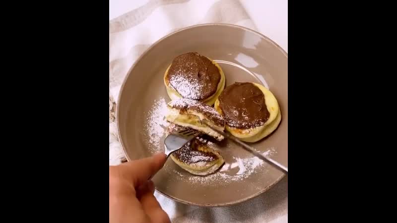 Сырники с бананом и шоколадом