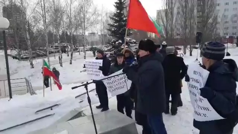 Казанда татар телен яклау митингы узды