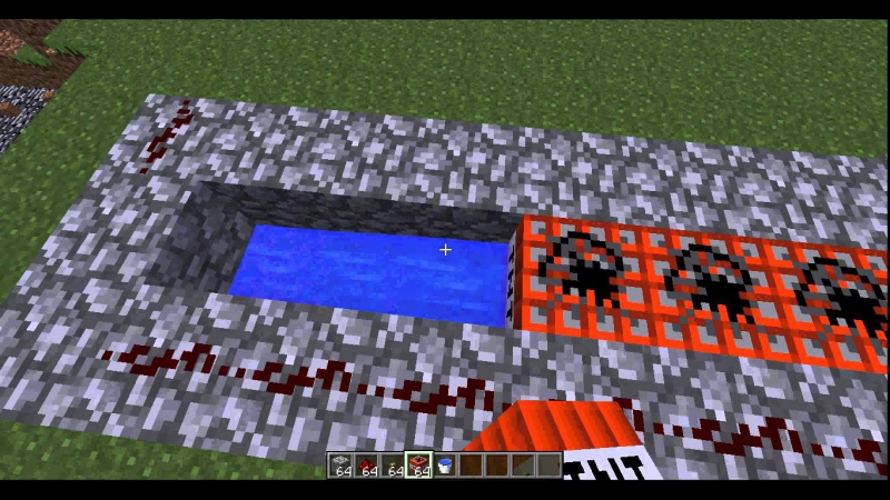 Как сделать в маинкрафт тнт пушку?