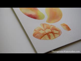Watercolor mango