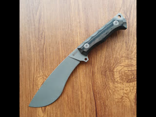 Kubey fixed blade knife black g10 handle dark stonewashed d2 ku241c # homersteel knife