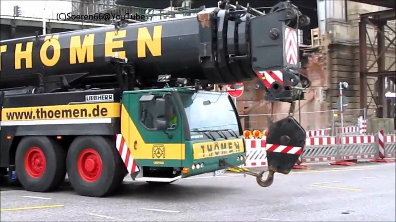 Abfahrt liebherr kran crane ltm1400 7 1 von thömen