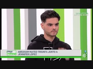 Abraham mateo presentación a camara lenta en ¡vaya mañana! canal sur 2018
