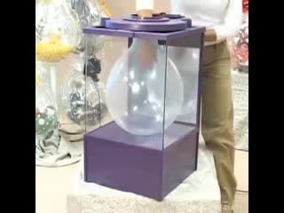 This balloon expander for filling the balling with items