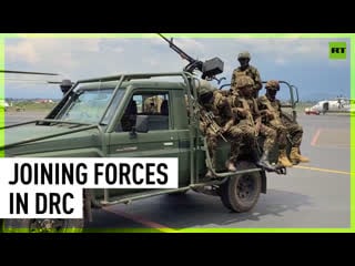 Kenyan troops arrive in dr congo as part of peacekeeping mission