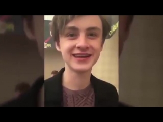 Jaeden lieberher spends some moments with his fans