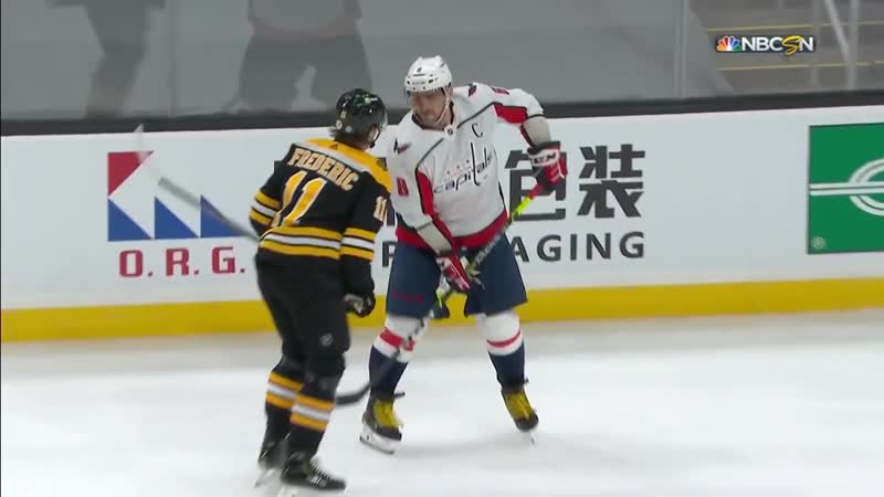 Alex ovechkin drops trent frederic with spear to the groin