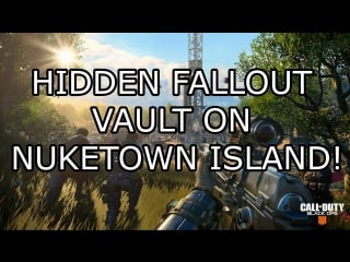 Hidden fallout vault on nuketown island!