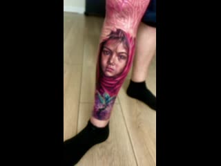 Caroline friedmann tattoo surrealism portrait