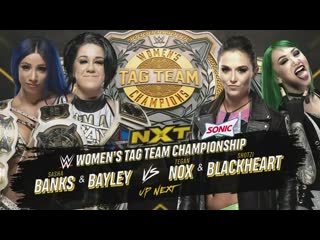 Sasha banks and bayley vs shotzi blackheart and tegan nox