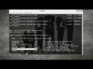 Port scanning with metasploit