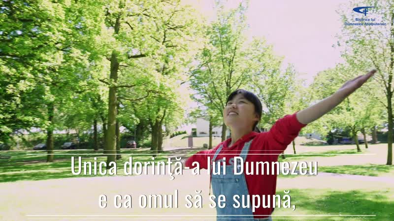 Unica dorinţă a lui dumnezeu e ca omul să asculte și să se supună