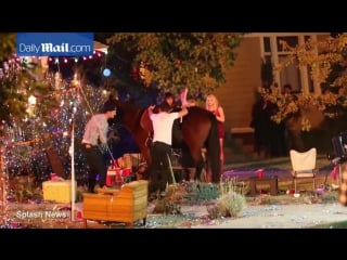 Chloe grace moretz films wild party scene alongside zac efron for neighbours 2 daily mail online