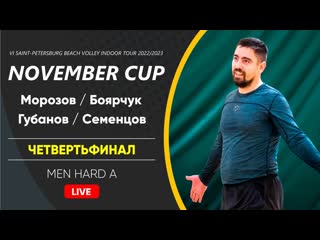 Четвертьфинал морозов / боярчук vs губанов / семенцов | men hard a 20 11 2022