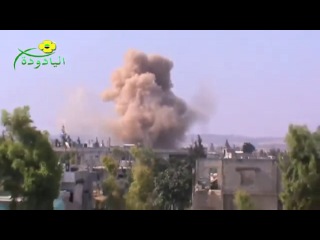 Сирия авиаудар по району занятому боевиками дараа