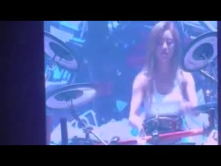 Full video of wheein playing the drums