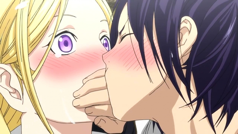 Noragami yato kisses bishamon indirectly