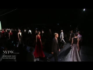 Alexandra karpova for carmen marc valvo at new york fashion week s/s 2016