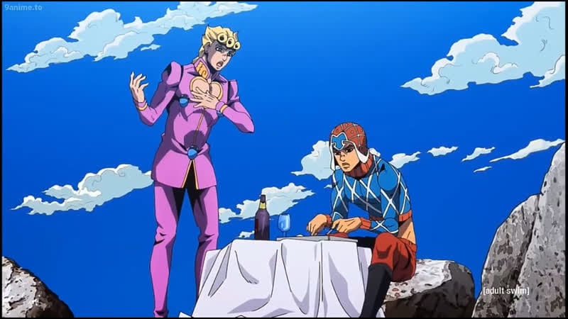 Джорно подкатывает шары к мисте, но миста тупой