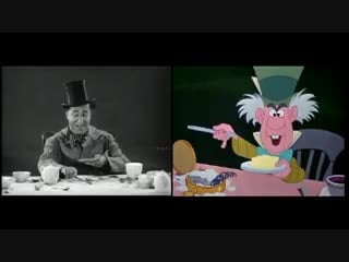 Alice in wonderland test footage unbirthday mad tea party disney