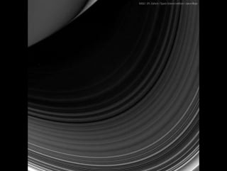 Animation of raw (uncalibrated) images captured by cassini during its outbound portion of ring dive on may 3 (via jason major)