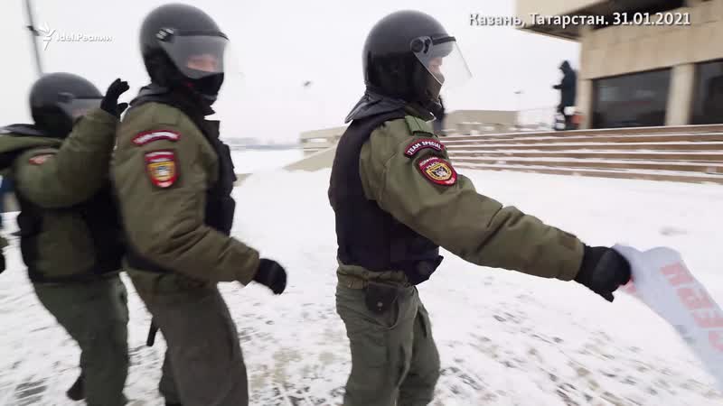 Жёсткие задержания в казани