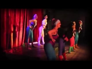 80s aerobics dance girls in lycra