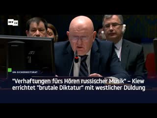 "verhaftungen fürs hören russischer musik" – kiew errichtet "brutale diktatur" mit westlicher duldung