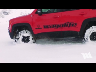 Renegade snow day snow wheeling a jeep renegade trailhawk