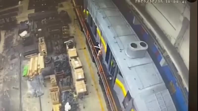 Запись с камер наблюдения, установленных на разрезе «черногорский» в хакасии