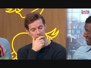 Sunday brunch on channel4 (luke treadaway, )