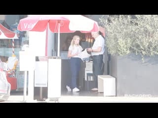 Ava phillippe – working as a hostess at pizzana pizza restaurant in brentwood