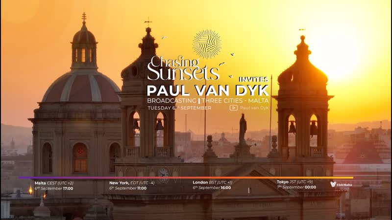 Трансляция i hd [ 1o o9 2o22 ] * paul van dyk chasing sunsets live in malta #2o22