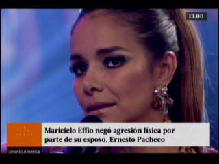 Maricielo effio nego agresion fisica por parte de su esposo ernesto pacheco