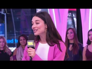 Crystal reed of 'teen wolf' & 'gotham' plays 'sleeping with the fishes' #trl