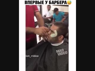 Настоящий джигит в барбершопе 😂