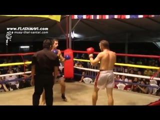 Muay thai santai gym geordie fighting in chiang mai