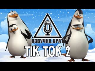 Озвучка, пингвины из мадагаскара, брат tik tok 2