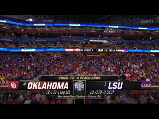 Ncaaf 2019 / cfp semifinal / peach bowl / (4) oklahoma sooners (1) lsu tigers / 1h / en