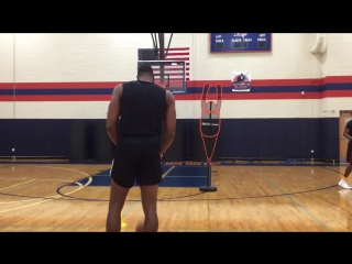 Dwight howard working on his muscle memory shooting from 19ft this leads to confidence at the free throw line🏀