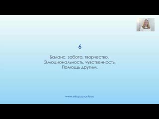 Что означает число 6 (день рождения) нумерология для начинающих