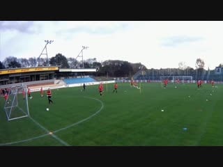 Türchen nr 4 fussballtraining mit maik stolzenberger passkombination mit torschuss (variante 1)