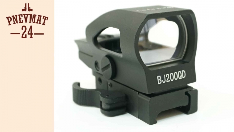 Коллиматорный прицел patriot 1x22x33 быстросъемный на weaver, redgreen, 4 марки