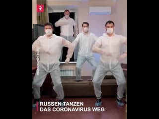 Russen tanzen das corona virus weg