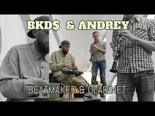 Bkd$ & andrey (beatmaker & clarinet) instrumental hip hop on the subway