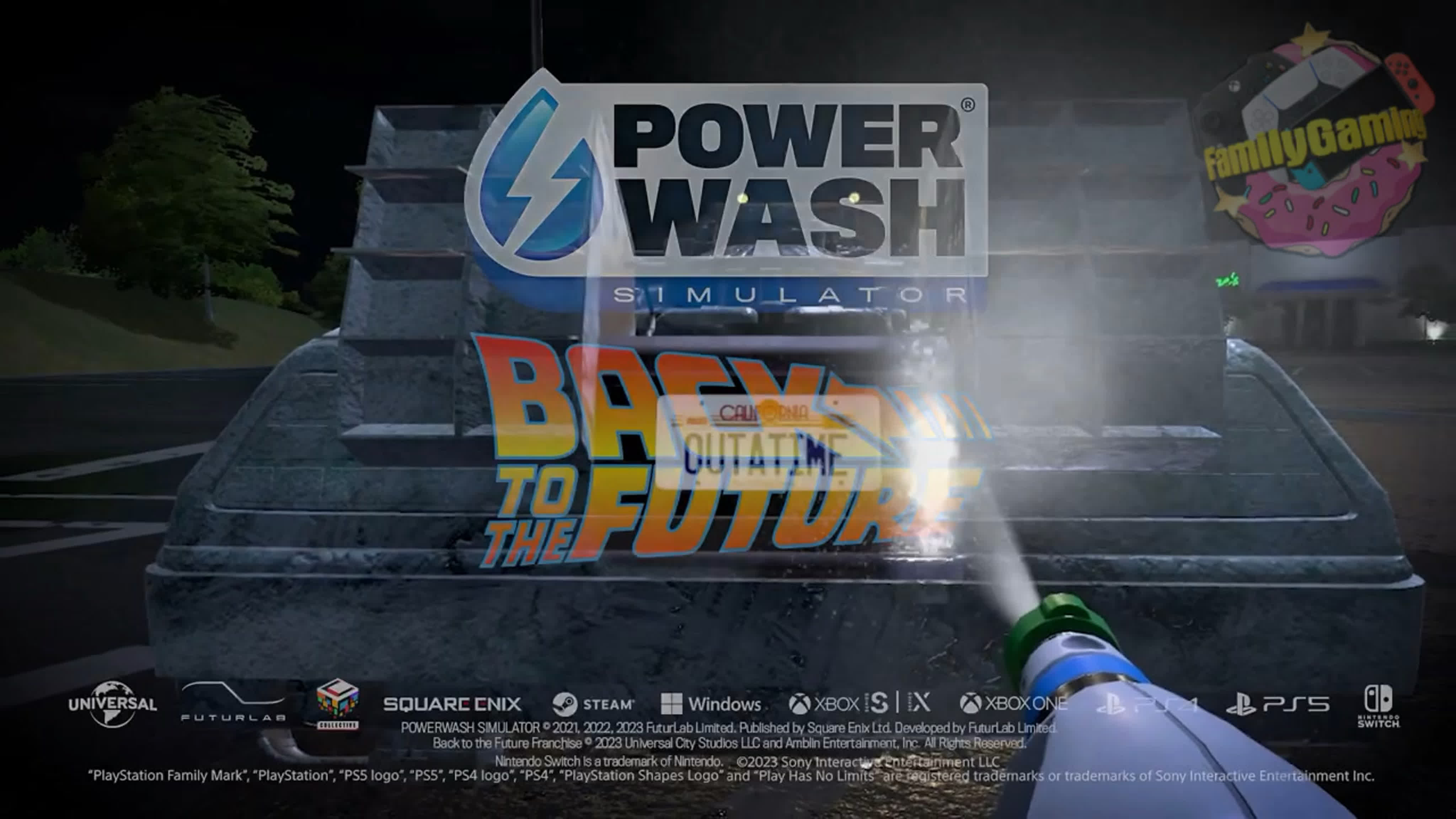 PowerWash Simulator is getting a Back to the Future pack