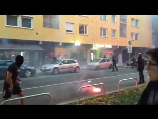 Maribor ultras vs the police