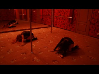 Floorwork стрип платика на полу (parter) тренер евгения с ученицей настей