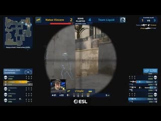 S1mple 1v4 vs liquid